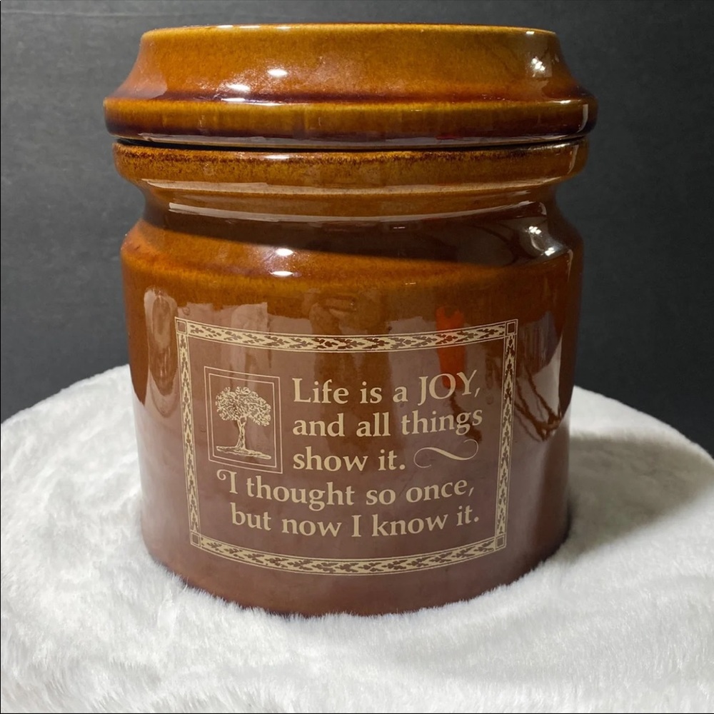 Vintage Aramis Stoneware Cookie Jar Canister